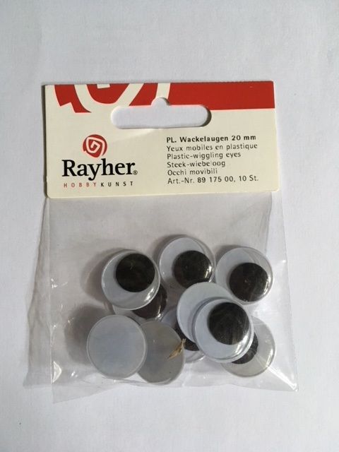 Wiebelogen 20 mm ( 10st)