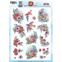 Yvonne Creations - 3D Knipvel - Landscap Field Bouquet 