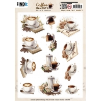 Berrie's Beauties - Coffee Moments - 3D Push Out - Cup of Coffee 