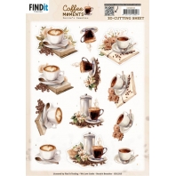 Berrie's Beauties - Coffee Moments - 3D Knipvel - Cup of Coffee 