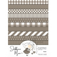 Juffrouw Muis - Paperpad A5 - enkelzijdig - Taupe - 10 stuks