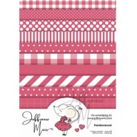 Juffrouw Muis - Paperpad A5 - enkelzijdig - Framboosrood - 10 stuks