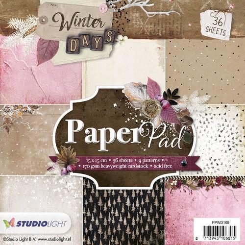 Studio Light Paper Pad 36 vel Winter Days nr 100