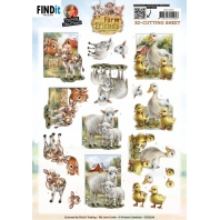 Yvonne Creations - Farm Friends - 3D Knipvel - Mother and Child