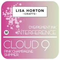 Lisa Horton - Dye/Pigment Ink Interference - Cloud 9 - Pink Champagne Shimmer