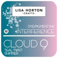 Lisa Horton - Dye/Pigment Ink Interference - Cloud 9 - Teal Twist Shimmer