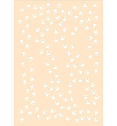 Polybesastencil - Kattenpootjes