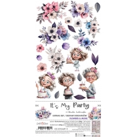 Craft O Clock - 15x30cm - It's My Party  - extra set Flowers & More