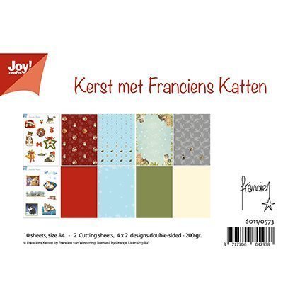 Papierset - Kerst met Franciens Katten
