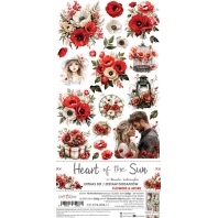 Craft O Clock - 15x30cm - Heart of the Sun - extra set Flowers & More