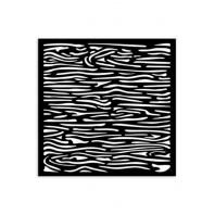 Stamperia - Silent Sea - Village Thick Stencil 12x12cm Wood Pattern