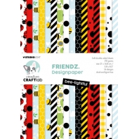 Studio Light - Creatieve Craftlab Friendz Design Paper Pad Bee-Lightful