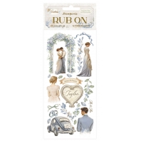 Stamperia - Romantic Collection - Timeless -  Rub On Wedding