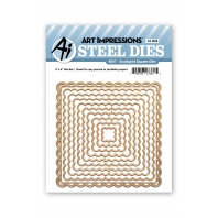 Art Impressions - Scalloped Square Dies 6047