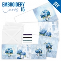 Embroideru Cards 14 - Berries Beauties - Blue Meadow