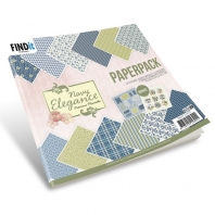 Precious Marieke - Paperpack Navy ElÃ©gance - 20,3x20,3cm