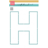 Marianne Design - Craft stencil H letter