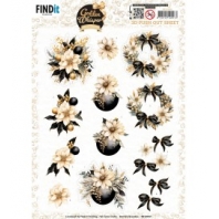 Berries Beauties - Golden Whisper 3D Push Out - Flowers