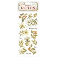 Stamperia - Whispering Woods - Rub on - Magnolia