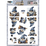 Berries Beauties - 3D Push Out - Gnome Hollidays - Blue