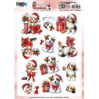 Berries Beauties - 3DPush Out A very Furry Christmas Dogs