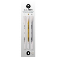 Studio Light - Gel Pens - White, Gold en Silver