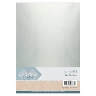 Card Deco - Linen Cardstock - Metallic Silver