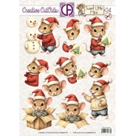 Creative Cut Outs - Sweet Little Mice 04