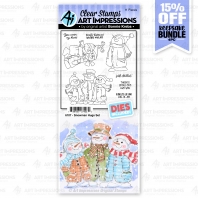 Art Impressions - Snowman Hugs Set 6107