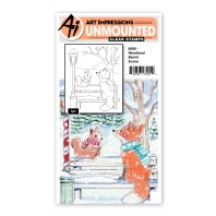 Art Impressions - Woodland Bench ScÃ¨ne 6088