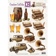 Creatief Art - Creative Cut Outs Vintage Gentlemen 01