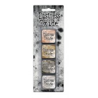 Tim Holtz Distress Mini Oxide Ink Pads 18 ( Tea Dye - Brushed Corduroy - Scorched Timber - Pumice St