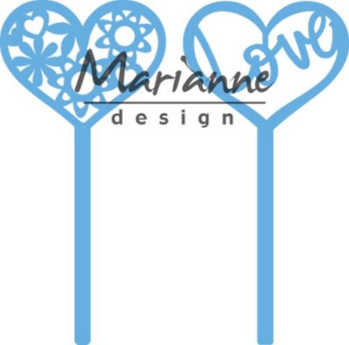 Marianne Design Creatable Hart Pins ( set van 2 )