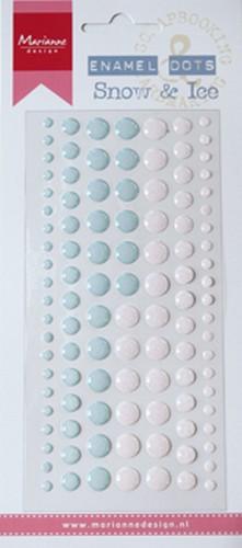 Marianne Design Decoration Enamel dots - Snow & Ice