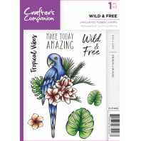 A6 Rubber Stamp - Wild & Free