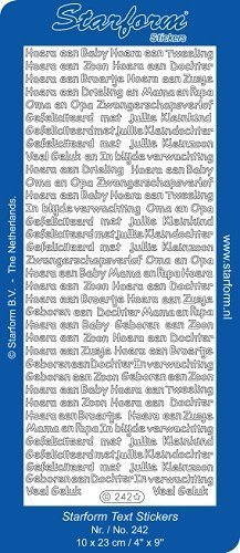 Baby Tekst Goud assorti