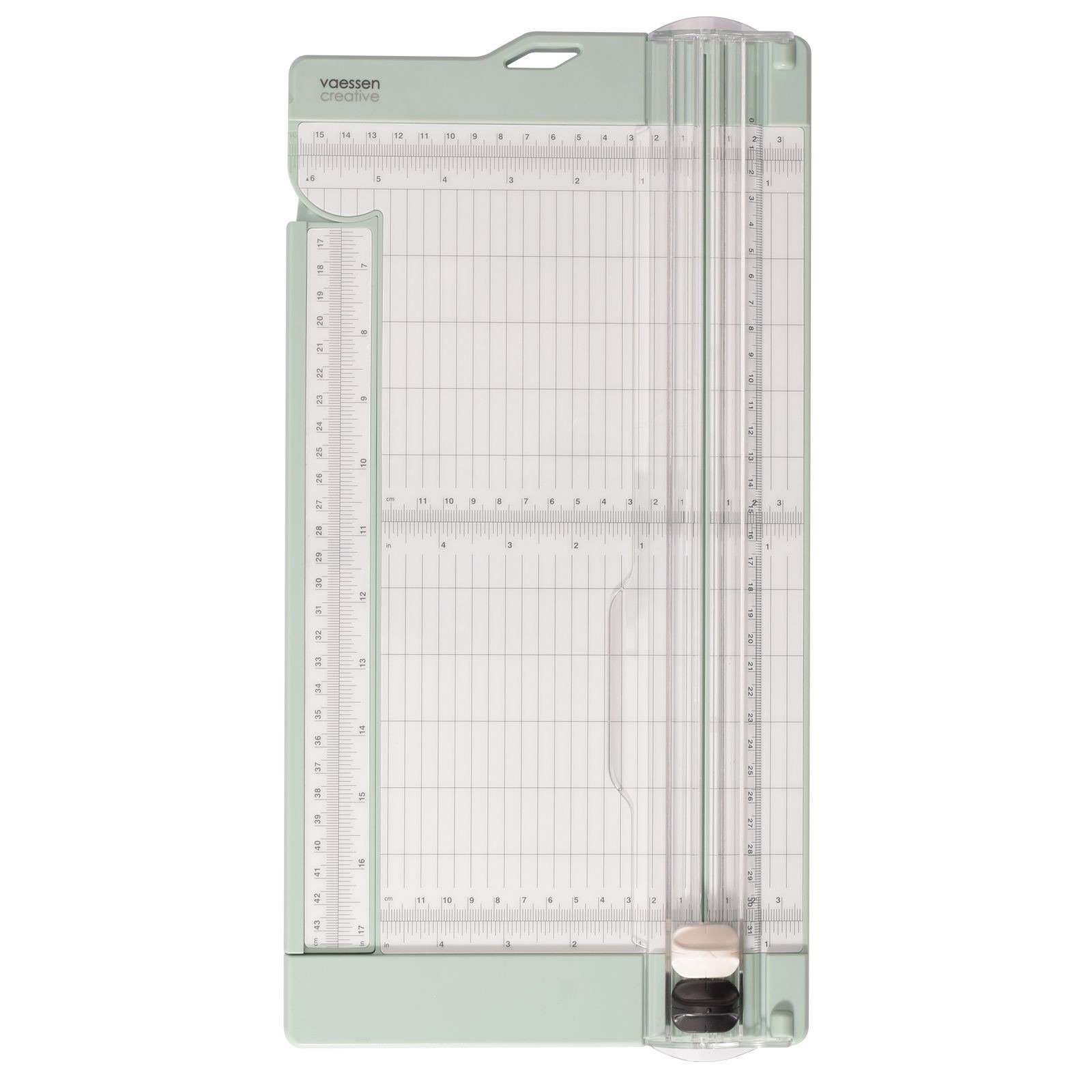 Vaessen Creavite - Papiersnijder + roller 15x30,5cm mint