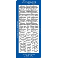 Starform Stickers Tekst : Hartelijk Gefeliciteerd 4  Gold