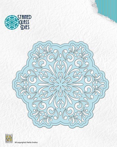 Stained Glass Dies - Fantasy flower 1