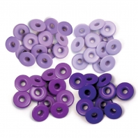 We R Memory Keepers - Wide eyelets x 40 Purple