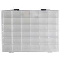 Vaessen Creative - kralendoos transparant 36 vaks