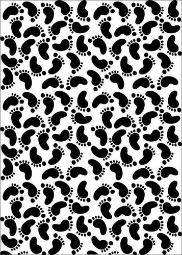 Mixed media lasercut stencils A5 size Baby-3