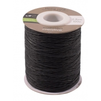 Vaessen Creative - Hemp Cord Zwart -  0.8mmx100m