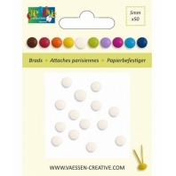 Vaessen creative - Brads 5mm wit